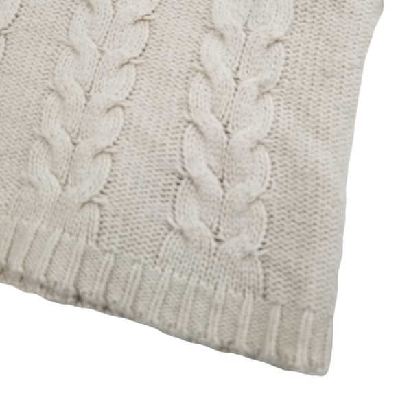 The Limited Boatneck Cableknit Sweater 3/4 Sleeve Womens Jrs Sz M  Wool Viscose - Picture 6 of 16